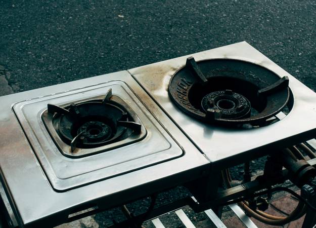 A side-by-side lineup of all main types of home heating stoves